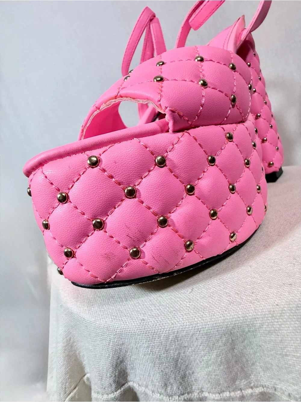 DollsKill Lanzi size 9 Pink Platform Heels by lemon drop by privileged